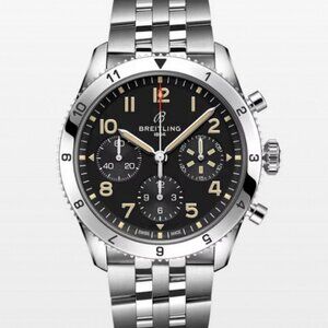 Breitling Classic Avi Chronograph 42 P-51 Mustang - Stainless Steel On Bracelet